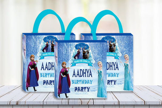 Frozen Theme Birthday Party Gift Bags For Return Gifts