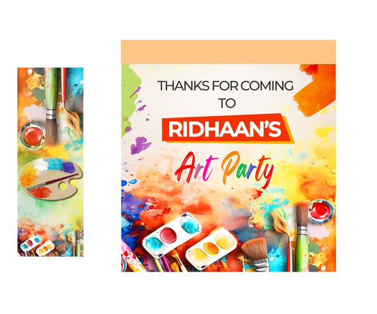 Art & Paint Theme Birthday Party Gift Bags For Return Gifts