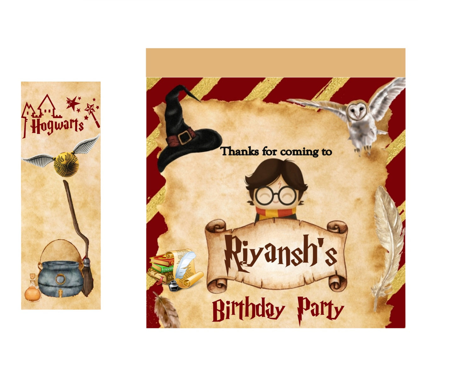 Harry Potter Theme Birthday Party Gift Bags For Return Gifts
