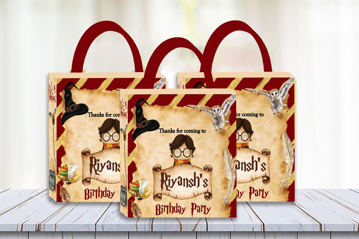 Harry Potter Theme Birthday Party Gift Bags For Return Gifts