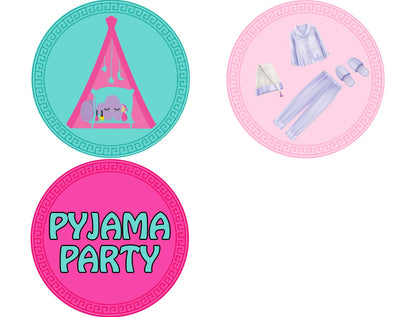 Pyjama Party Theme Birthday Party Table Toppers for Decoration