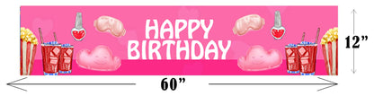 Pyjama Party Theme Birthday Long Banner for Decoration