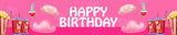 Pyjama Party Theme Birthday Long Banner for Decoration