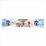 Sonic THEME BIRTHDAY LONG BANNER FOR DECORATION