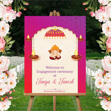 Wedding Ceremony Theme Party Welcome Board