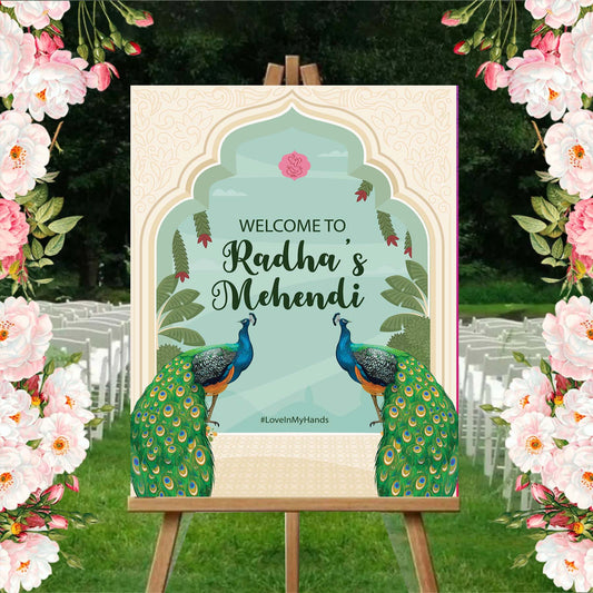 Wedding Ceremony Theme Party Welcome Board