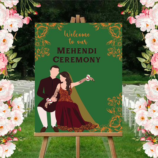 Wedding Ceremony Theme Party Welcome Board