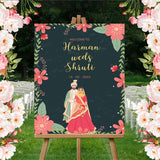 Wedding Ceremony Theme Party Welcome Board