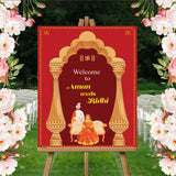 Wedding Ceremony Theme Party Welcome Board