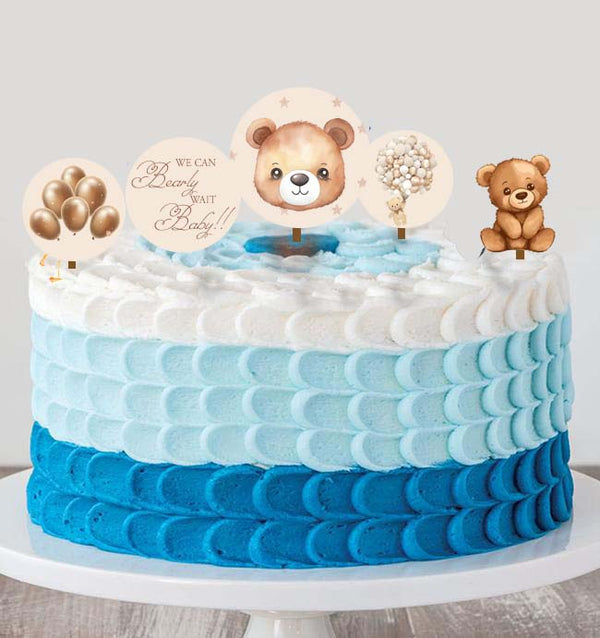 We Can Bearly Wait Party Cake Topper /Cake Decoration Kit