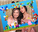 Super Mario Theme Birthday Party Selfie Photo Booth Frame