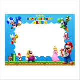 Super Mario Theme Birthday Party Selfie Photo Booth Frame