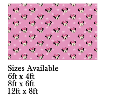 Minnie Mouse Theme Birthday Cake Table Cover
