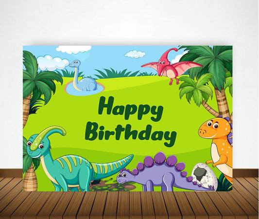 Dinosaur Theme Party Backdrop