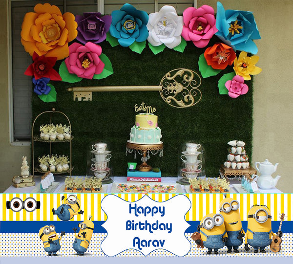 Minnion Theme Birthday Long Banner for Decoration