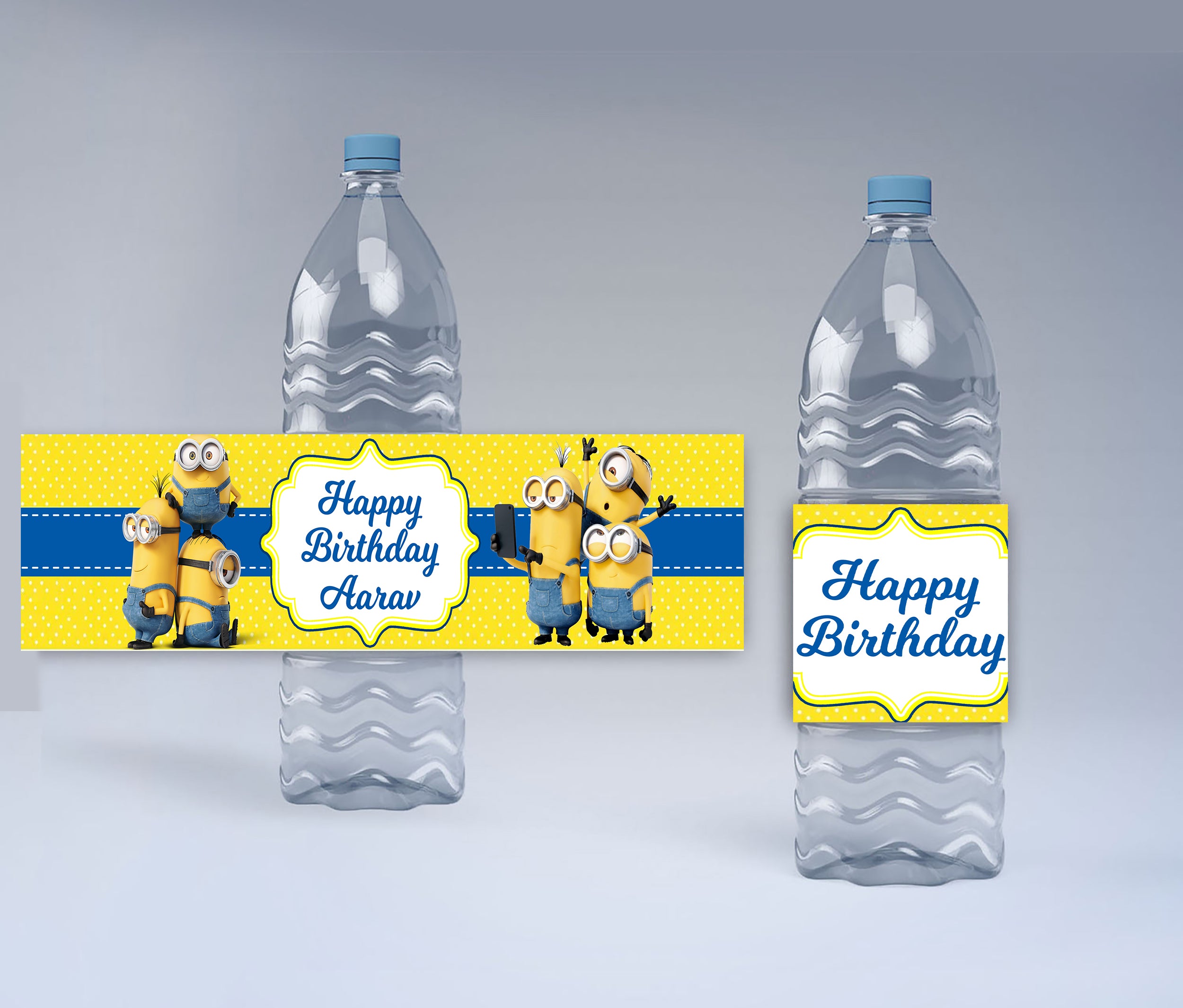 Buy Minnion Party Decoration Water Bottle Labels | Party Supplies ...