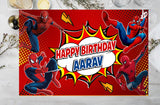 Spiderman Theme Birthday Party Table Mats