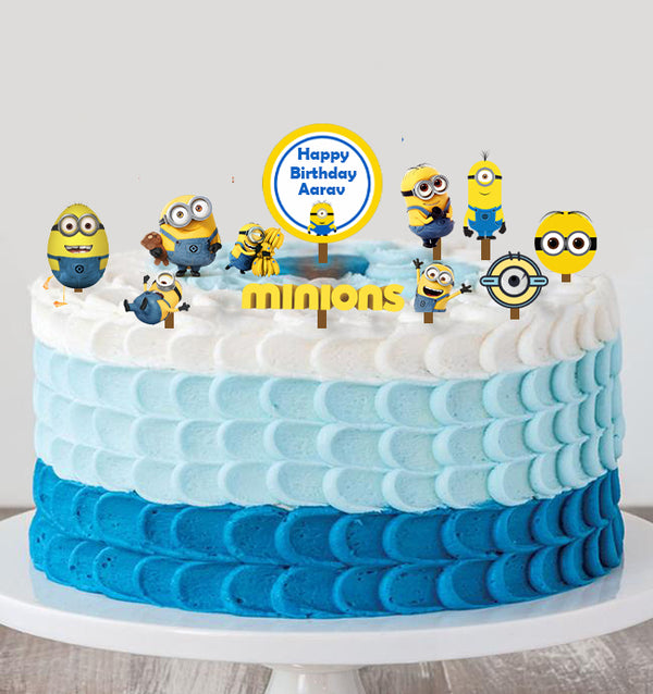 Minnion Theme Birthday Party Cake Topper /Cake Decoration Kit