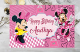 Minnie Theme Birthday Table Mats for Decoration