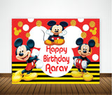 Mickey Mouse Theme Birthday Party Backdrop