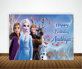 Frozen Theme Birthday Party Backdrop