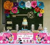 Minnie Theme Birthday Long Banner for Decoration