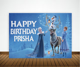 Frozen Theme Birthday Party Backdrop