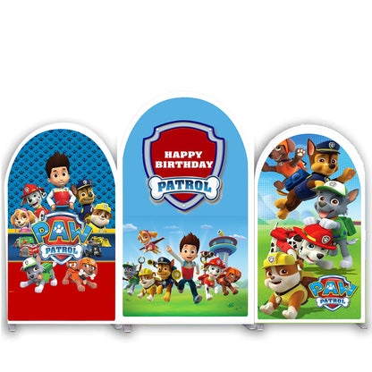 Paw Patrol Theme Birthday Party Arch Backdrop