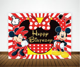 Minnie Theme Birthday Backdrop