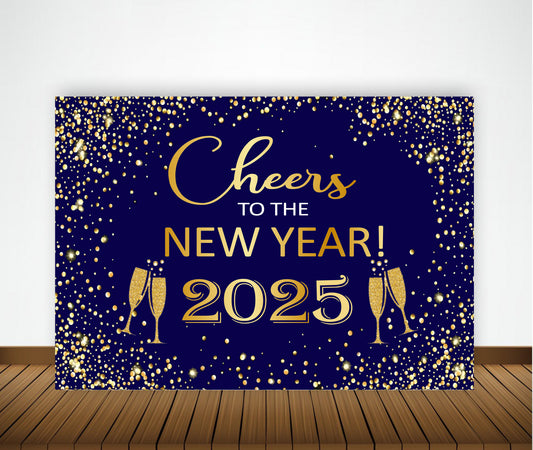 New Year Party Backdrop for Decoration