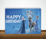 Frozen Theme Birthday Party Backdrop