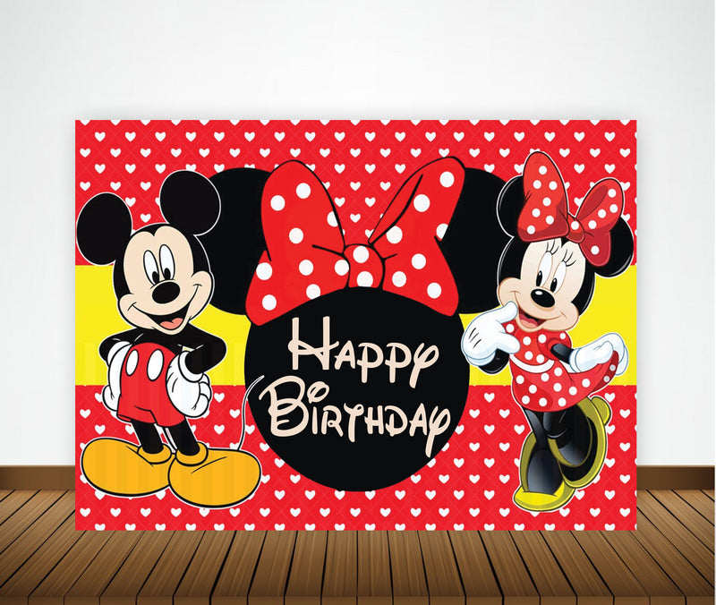Buy Minnie Party Decoration Backdrop | Party Supplies | Thememyparty ...