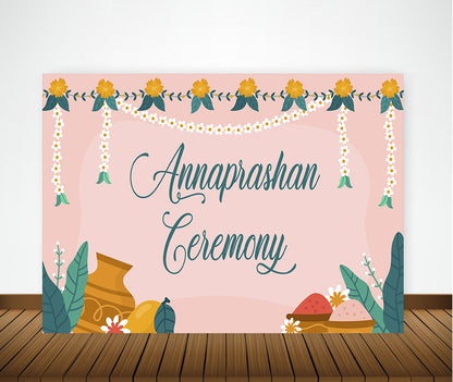 Annaprashan Ceremony Decoration Backdrop Banner For Kids