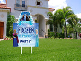 Frozen Theme Birthday Party Welcome Board