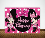 Minnie Theme Birthday Backdrop