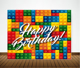 Lego Theme Birthday Party Backdrop