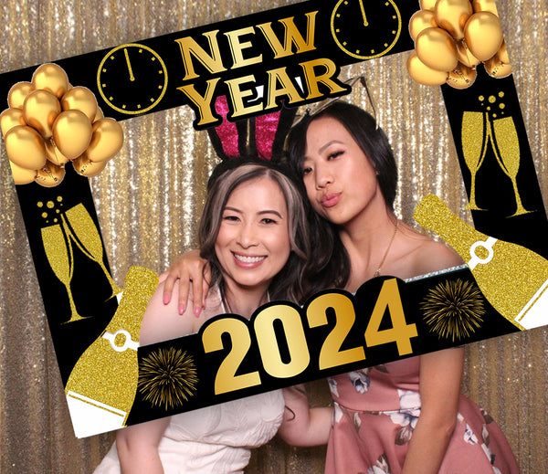 New Year Party Selfie Photo Booth Picture Frame