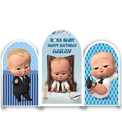 Boss Baby Theme Birthday Party Arch Backdrop