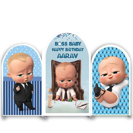 Boss Baby Theme Birthday Party Arch Backdrop