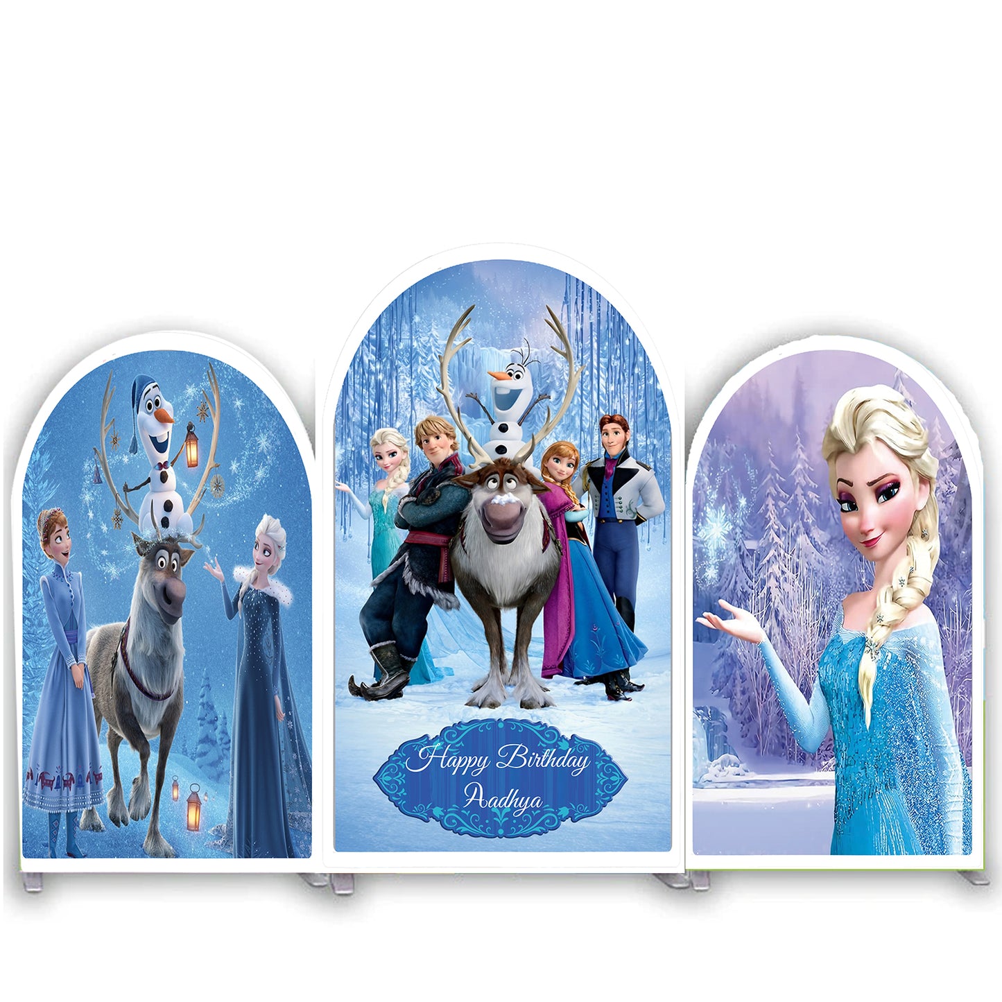 Frozen Theme Birthday Party Arch Backdrop