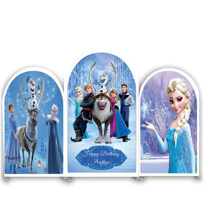 Frozen Theme Birthday Party Arch Backdrop