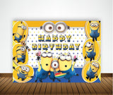 Minnion Theme Birthday Party Backdrop