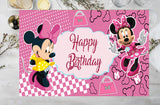 Minnie Theme Birthday Table Mats for Decoration