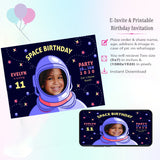 Space Theme Invitation for Birthday