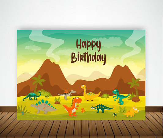 Dinosaur Theme Party Backdrop