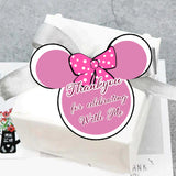 Minnie Theme Birthday Party Thank You Gift Tags