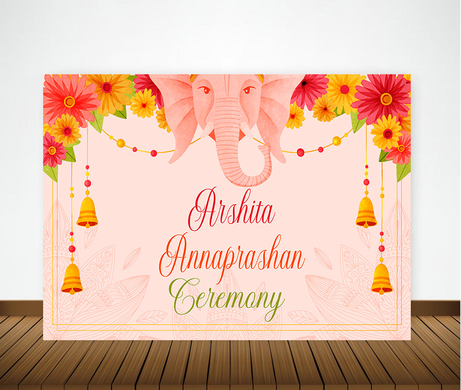 Annaprashan Ceremony Decoration Backdrop Banner For Kids
