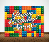 Lego Theme Birthday Party Backdrop