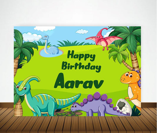 Dinosaur Theme Party Backdrop