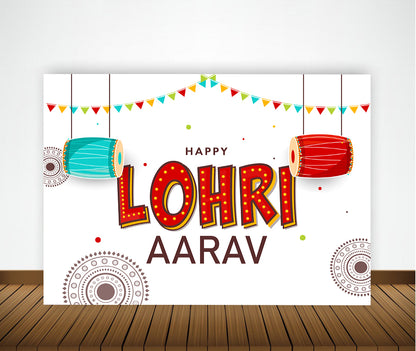 Lohri Party Backdrop For Kids